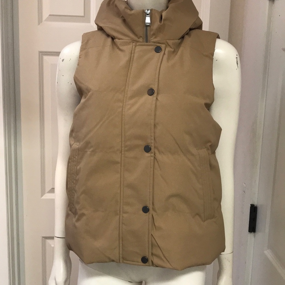 Kyodan Snap and Zip-Front Puffer Hoody Vest, NWT!
